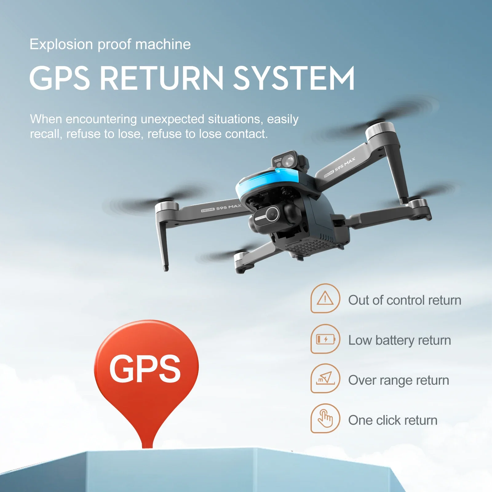 NEW S9S MAX MINI Drone 4K 2-Ax - огляд і ціна Drone Gps Mount