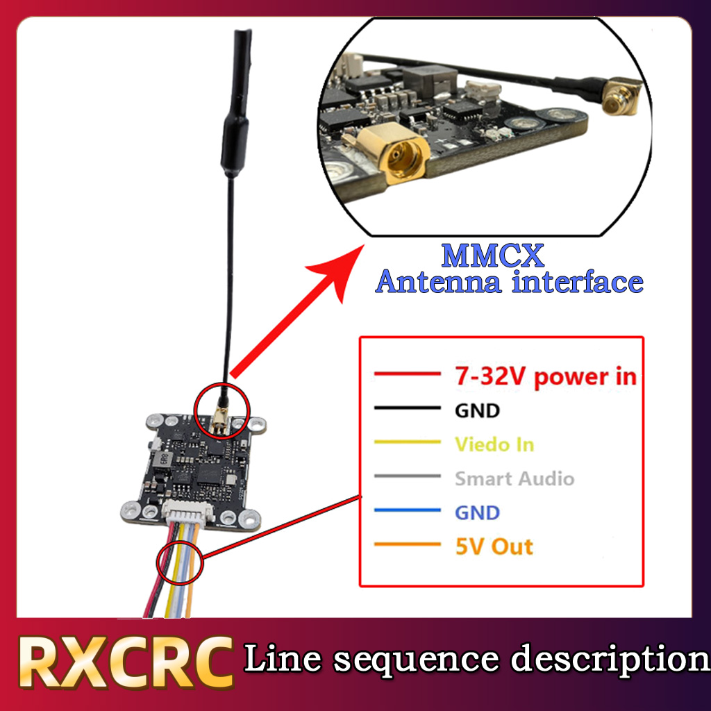 RXCRC 5.8G Module 48CH 1.6W VT - огляд і ціна Drone Transmitter