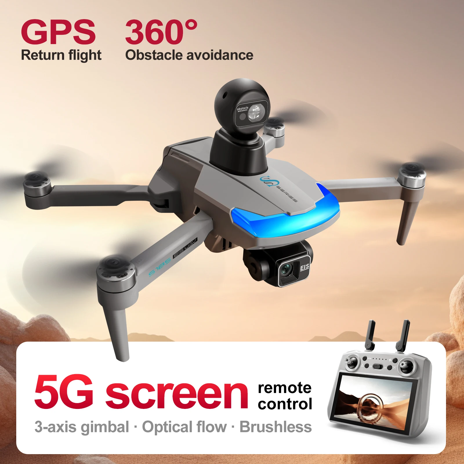 S185 Professional Drone 2.7K H - огляд і ціна Drone Gps Mount