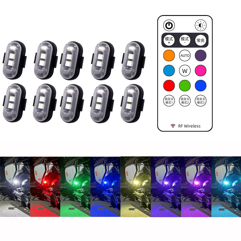 10x 4x 8Colors Wireless LED Dr - огляд і ціна Drone Led Light